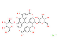 (R*,R*)-5,5'-bis(ß-D-glucopyranosyloxy)-9,9',10,10'-tetrahydro-4,4'-dihydroxy-10,10'-dioxo[9,9'-bianthracene]-2,2'-dicarboxylic acid, calcium salt