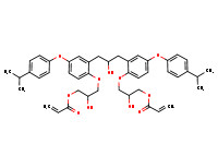 (2-hydroxy-1,3-propanediyl)bis[oxy-4,1-phenylene(1-methylethylidene)-4,1-phenyleneoxy(2-hydroxy-3,1-propanediyl)] diacrylate