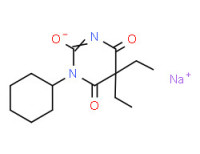 Sodium 1-cyclohexyl-5,5-diethylbarbiturate
