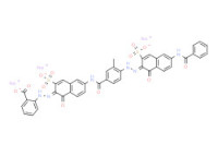 Trisodium 2-[[6-[[4-[[6-(benzoylamino)-1-hydroxy-3-sulphonato-2-naphthyl]azo]-3-methylbenzoyl]amino]-1-hydroxy-3-sulphonato-2-naphthyl]azo]benzoate