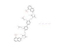 Tetrasodium 2,2'-[[4,4'-bis[[4,5-dihydro-5-imino-3-methyl-1-(8-sulphonato-2-naphthyl)-1H-pyrazol-4-yl]azo][1,1'-biphenyl]-3,3'-diyl]bis(oxy)]bisacetate