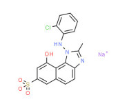 Sodium 1-(2-chloroanilino)-9-hydroxy-2-methylnaphth[1,2-d]imidazole-7-sulphonate