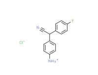 (±)-2-(p-aminophenyl)-2-(p-fluorophenyl)acetonitrile monohydrochloride