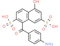 4-aminobenzoyl-5-hydroxynaphthalene-2,7-disulphonic acid