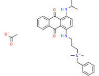 Benzyl[3-[[9,10-dihydro-4-[isopropylamino]-9,10-dioxo-1-anthryl]amino]propyl]dimethylammonium acetate