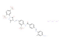 Trisodium 2-[4-[[4-[[4-[(4-amino-2-methylphenyl)azo]benzoyl]amino]-3-sulphonatophenyl]azo]-4,5-dihydro-3-methyl-5-oxo-1H-pyrazol-1-yl]benzene-1,4-disulphonate