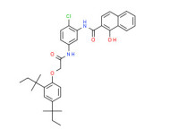 N-[5-[[[2,4-bis(1,1-dimethylpropyl)phenoxy]acetyl]amino]-2-chlorophenyl]-1-hydroxynaphthalene-2-carboxamide