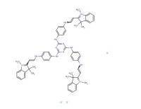 2,2',2''-[1,3,5-triazine-2,4,6-triyltris(imino-p-phenyleneiminovinylene)]tris[1,3,3-trimethyl-3H-indolium] trichloride