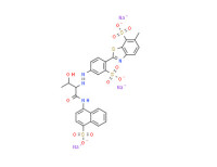 Trisodium 2-[4-[[2-hydroxy-1-[[(4-sulphonato-1-naphthyl)amino]carbonyl]propyl]azo]sulphonatophenyl]-6-methylbenzothiazole-7-sulphonate