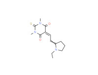 5-[(1-ethylpyrrolidin-2-ylidene)ethylidene]dihydro-1,3-dimethyl-2-thioxo-1H,5H-pyrimidine-4,6-dione