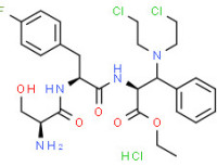 Ethyl 3-[bis(2-chloroethyl)amino]-N-(4-fluoro-N-L-seryl-3-phenyl-L-alanyl)-3-phenyl-L-alaninate monohydrochloride