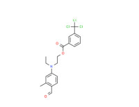 2-[ethyl(4-formyl-3-methylphenyl)amino]ethyl 3-(trichloromethyl)benzoate