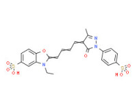 2-[4-[1,5-dihydro-3-methyl-5-oxo-1-(4-sulphophenyl)-4H-pyrazol-4-ylidene]but-2-enylidene]-3-ethyl-2,3-dihydrobenzoxazole-5-sulphonic acid