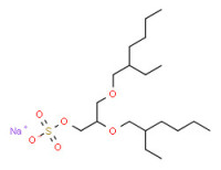 Sodium 2,3-bis[(2-ethylhexyl)oxy]propyl sulphate