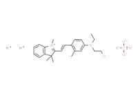 2-[2-[4-[(2-chloroethyl)ethylamino]-o-tolyl]vinyl]-1,3,3-trimethyl-3H-indolium dihydrogen phosphate