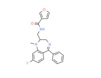 N-[(8-fluoro-2,3-dihydro-1-methyl-5-phenyl-1H-benzo-1,4-diazepin-2-yl)methyl]-3-furamide