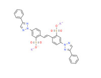 Dipotassium 4,4'-bis(4-phenyl-2H-1,2,3-triazol-2-yl)stilbene-2,2'-disulphonate