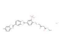 Sodium 1-ethyl 2-[[4-(6-methyl-2,6'-bibenzothiazol-2'-yl)-2-sulphonatophenyl]azo]acetoacetate