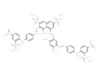 Tetrasodium 5-[[2,4-dihydroxy-5-[[4-[(4-nitro-2-sulphonatophenyl)amino]phenyl]azo]phenyl]azo]-4-hydroxy-3-[[4-[(4-nitro-2-sulphonatophenyl)amino]phenyl]azo]naphthalene-2,7-disulphonate