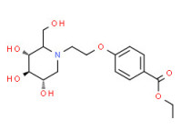 1,5-dideoxy-1,5-[[2-[4-(ethoxycarbonyl)phenoxy]ethyl]imino]-D-glucitol