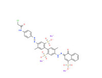 Trisodium 4-[[4-[(chloroacetyl)amino]phenyl]azo]-4'-[(1-hydroxy-4-sulphonato-2-naphthyl)azo]-5,5'-dimethyl[1,1'-biphenyl]-2,2'-disulphonate