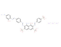 Trisodium 4-amino-3-[[4-[(4-amino-2-hydroxyphenyl)azo]phenyl]azo]-5-hydroxy-6-[(4-sulphonatophenyl)azo]naphthalene-2,7-disulphonate