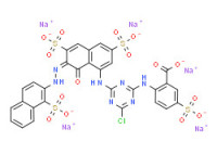 Pentasodium 2-[[4-chloro-6-[[8-hydroxy-3,6-disulphonato-7-[(1-sulphonato-2-naphthyl)azo]-1-naphthyl]amino]-1,3,5-triazin-2-yl]amino]-5-sulphonatobenzoate