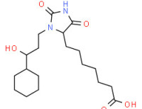 3-(3-cyclohexyl-3-hydroxypropyl)-2,5-dioxoimidazolidine-4-heptanoic acid