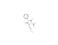 1-acetyl-5-[2-(methylthio)ethyl]-3-phenylimidazolidine-2,4-dione