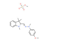 4-methoxy-N-methyl-N-[(E)-(1,3,3-trimethylindol-1-ium-2-yl)methylideneamino]aniline,methyl sulfate