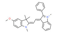 5-methoxy-1,3,3-trimethyl-2-[2-(1-methyl-2-phenyl-1H-indol-3-yl)vinyl]-3H-indolium acetate