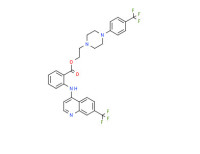 2-[4-(a,a,a-trifluoro-p-tolyl)-1-piperazinyl]ethyl o-[[7-(trifluoromethyl)-4-quinolyl]amino]benzoate