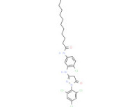 N-[4-chloro-3-[[4,5-dihydro-5-oxo-1-(2,4,6-trichlorophenyl)-1H-pyrazol-3-yl]amino]phenyl]pentadecanamide