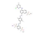 Trisodium 2-[[4-[[4-[(4,6-dichloro-1,3,5-triazin-2-yl)amino]-7-sulphonato-1-naphthyl]azo]-2,5-dimethylphenyl]azo]benzene-1,4-disulphonate