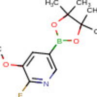 2-fluoro-3-methoxy-5-(4,4,5,5-tetramethyl-1,3,2-dioxaborolan-2-yl)pyridine