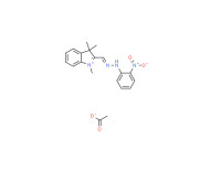 1,3,3-trimethyl-2-[[(2-nitrophenyl)hydrazono]methyl]-3H-indolium acetate