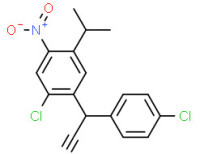 (2-chloro-5-isopropyl-4-nitrophenyl)(4-chlorophenyl)acetonitrile