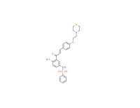 N-[4-hydroxy-3-[3-[4-[2-morpholinoethoxy]phenyl]acryloyl]phenyl]benzenesulphonamide