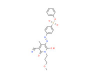 Phenyl 4-[[5-cyano-1,6-dihydro-2-hydroxy-1-(3-methoxypropyl)-4-methyl-6-oxo-3-pyridyl]azo]benzenesulphonate