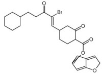 [3aR-(3aa,4a,5ß,6aa)]-4-(2-bromo-5-cyclohexyl-3-oxopent-1-enyl)hexahydro-2-oxo-2H-cyclopenta[b]furan-5-yl benzoate
