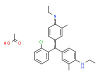 4-[(2-chlorophenyl)[4-(ethylimino)-3-methyl-2,5-cyclohexadien-1-ylidene]methyl]-N-ethyl-o-toluidine monoacetate