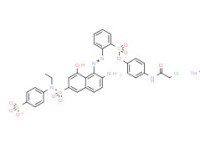 Sodium 1-[4-(chloroacetamido)phenyl] 2-[[2-amino-6-[[ethyl(4-sulphonatophenyl)amino]sulphonyl]-8-hydroxy-1-naphthyl]azo]benzenesulphonate