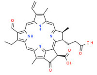 [3S(a4ß,21ß)-21-carboxy-14-ethyl-13-formyl-4,8,18-trimethyl-20-oxo-9-vinylphorbine-3-propionic acid