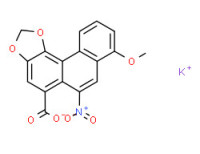 Potassium 8-methoxy-6-nitrophenanthro[3,4-d]-1,3-dioxole-5-carboxylate