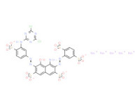 Pentasodium 4-amino-6-[[3-[(4,6-dichloro-1,3,5-triazin-2-yl)amino]-4-sulphonatophenyl]azo]-3-[(2,5-disulphonatophenyl)azo]-5-hydroxynaphthalene-2,7-disulphonate