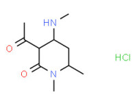 3-acetyl-1,6-dimethyl-4-(methylamino)piperidin-2-one monohydrochloride