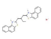 1-methyl-2-[2-[(1-methylnaphtho[1,2-d]thiazol-2(1H)-ylidene)methyl)-1-butenyl)naphtho[1,2-d]thiazolium bromide