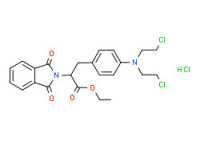 Ethyl a-[[4-[bis(2-chloroethyl)amino]phenyl]methyl]-1,3-dihydro-1,3-dioxo-2H-isoindole-2-acetate monohydrochloride