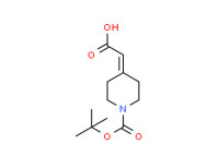 2-[1-[(2-methylpropan-2-yl)oxycarbonyl]piperidin-4-ylidene]acetic acid