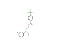 2-[ethyl(3-methylphenyl)amino]ethyl 4-(trichloromethyl)benzoate